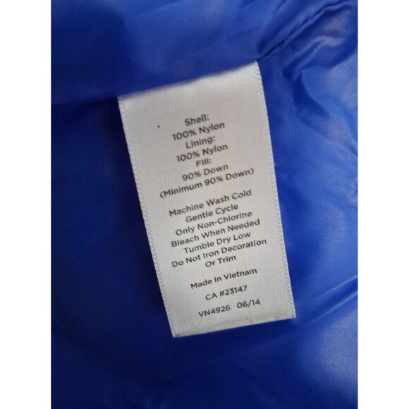 Talbots Quilted Puffer Vest Royal Blue XS - Picture 6 of 6